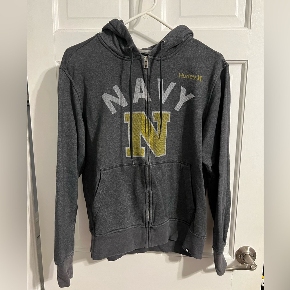 Hurley zip up Navy hoodie